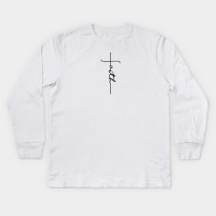 Faith Cross Kids Long Sleeve T-Shirt